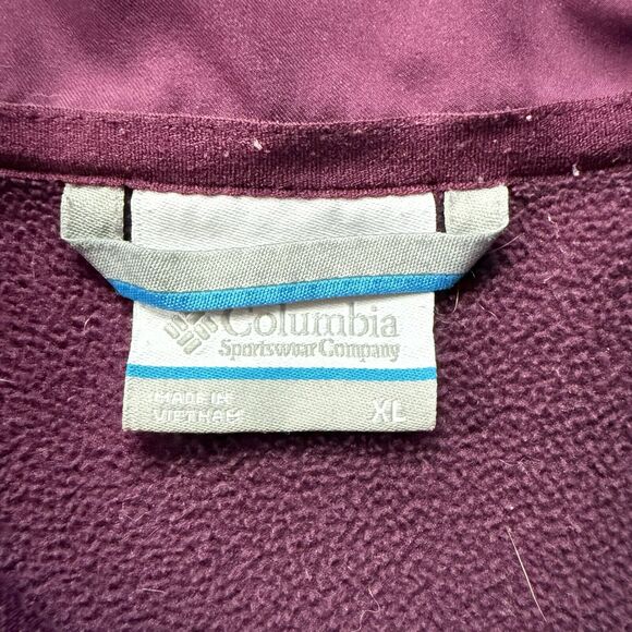 Womens Columbia Kruser Ridge Soft shell Jacket XL Purple Full Zip - Picture 6 of 6